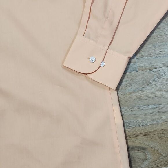 🔹️NWT Van Heusen Mango Button Wrinkle Free Long Sleeve Shirt Medium - Picture 7 of 12